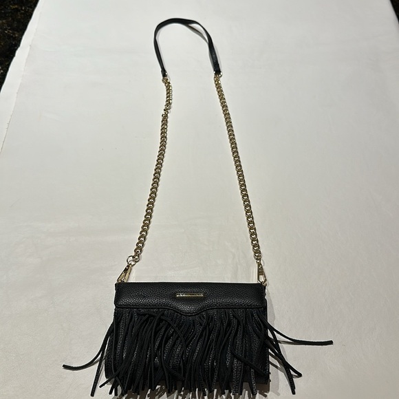 Rebecca Minkoff Finn Leather Mini Cross Body Bag, Black - Picture 2 of 10